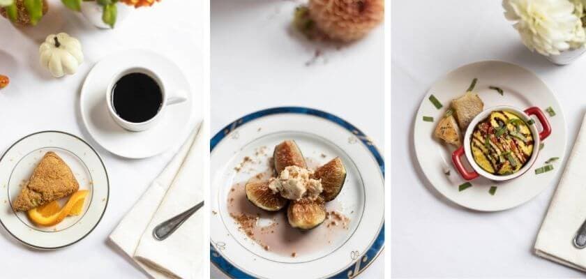 gourmet breakfast options at a’ tuscan estate